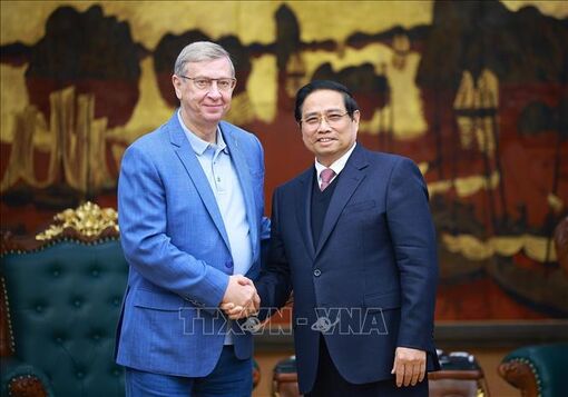 Thủ tướng Phạm Minh Chính tiếp Nhà sáng lập Công ty Cổ phần đại chúng AFK Sistema (Nga)