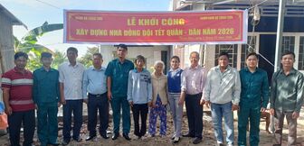 Xã Thoại Sơn xuất quân thực hiện các hoạt động Tết Quân - Dân năm 2026