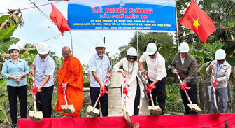 Xã Định Hòa khởi công xây dựng các công trình dân sinh