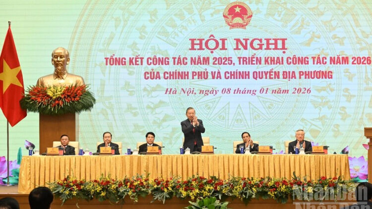 Tổng Bí thư Tô Lâm dự, chỉ đạo Hội nghị tổng kết công tác năm 2025, triển khai công tác năm 2026 của Chính phủ và chính quyền địa phương