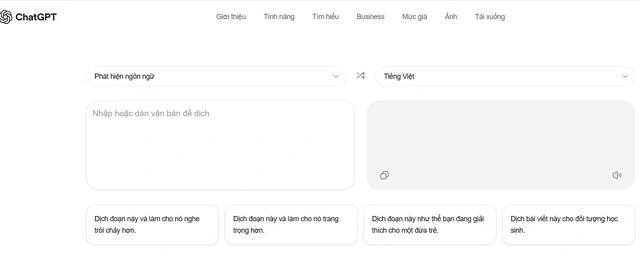 OpenAI âm thầm ra mắt ChatGPT Translate
