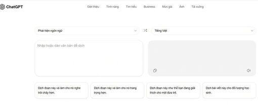 OpenAI âm thầm ra mắt ChatGPT Translate