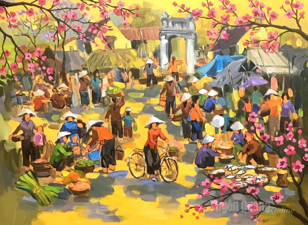 Chợ Tết vùng ven