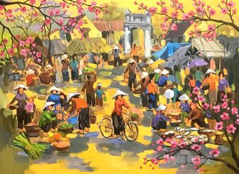 Chợ Tết vùng ven