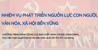 Nhiệm vụ trọng tâm về phát triển nguồn lực con người, văn hóa, xã hội bền vững