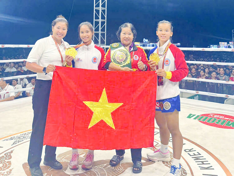 2 vận động viên An Giang đoạt 2 huy chương vàng Giải Vô địch Kun thế giới