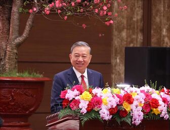 Tổng Bí thư Tô Lâm thăm, chúc Tết Đảng bộ, chính quyền và Nhân dân Hà Nội
