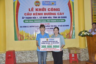 Khởi công xây dựng cầu Kênh Đường Cày tại xã Định Hòa