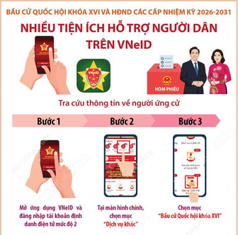 Bầu cử Quốc hội và HĐND: Cách tra cứu thông tin về người ứng cử trên VNeID