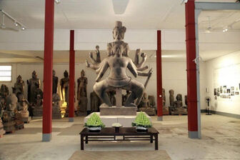 Campuchia phục dựng thành công pho tượng thần Shiva từ 10.000 mảnh vỡ