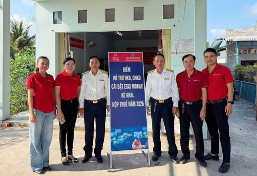 Agribank Vĩnh Thuận Kiên Giang II phối hợp Thuế cơ sở 6 hỗ trợ thuế cho hộ kinh doanh