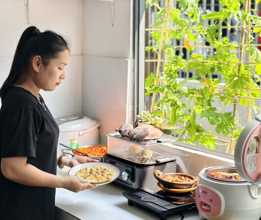 Giá gas tăng, người dân chuyển sang bếp điện