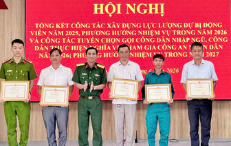 Đông Hòa tổng kết công tác xây dựng lực lượng dự bị động viên