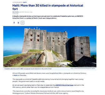 Vụ giẫm đạp thương tâm tại Haiti