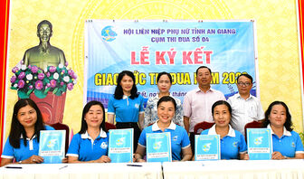 Cụm Thi đua số 4 Hội Liên hiệp Phụ nữ tỉnh ký kết giao ước thi đua năm 2026