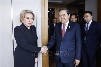 Chủ tịch Quốc hội Trần Thanh Mẫn hội kiến Chủ tịch Hội đồng Liên bang Nga
