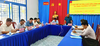 Sở Dân tộc và Tôn giáo tỉnh hướng dẫn công tác quản lý Nhà nước về hoạt động tín ngưỡng, tôn giáo tại phường Chi Lăng