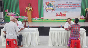 Khám bệnh, phát thuốc miễn phí và tặng quà cho người dân xã đảo Tiên Hải