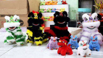 Làm lân mini từ vật liệu đơn giản