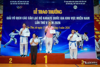 An Giang đoạt 6 huy chương vàng tại Giải Vô địch các câu lạc bộ Karate quốc gia khu vực miền Nam