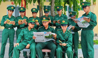 Sôi nổi Ngày Sách và Văn hóa đọc trong Bộ đội Biên phòng tỉnh An Giang