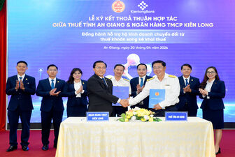 Thuế tỉnh An Giang và KienlongBank ký thỏa thuận hợp tác hỗ trợ hộ kinh doanh