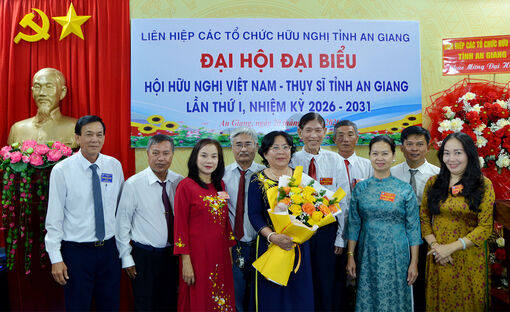 Bà Bùi Việt Triều giữ chức Chủ tịch Hội Hữu nghị Việt Nam - Thụy Sĩ tỉnh An Giang