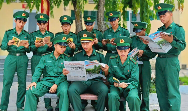 Sôi nổi Ngày Sách và Văn hóa đọc trong Bộ đội Biên phòng tỉnh An Giang