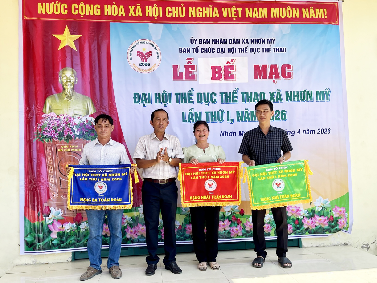 Nhơn Mỹ bế mạc, trao giải Đại hội thể dục thể thao lần thứ I năm 2026