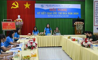 Cụm Thi đua số 1 - Hội Liên hiệp Phụ nữ tỉnh An Giang ký kết giao ước thi đua năm 2026