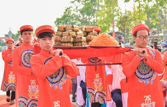 Mâm cơm Giỗ Tổ Hùng Vương