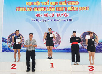 Xã An Biên giành giải nhất toàn đoàn môn Võ cổ truyền Đại hội thể dục thể thao tỉnh An Giang