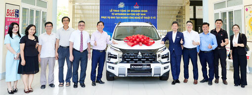 Công ty TNHH Ô tô Mitsubishi Việt Nam tài trợ xe phục vụ đào tạo ngành công nghệ ô tô