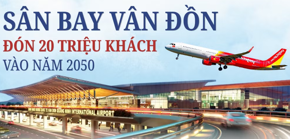 Quy hoạch sân bay Vân Đồn: Hướng tới 20 triệu hành khách mỗi năm vào 2050