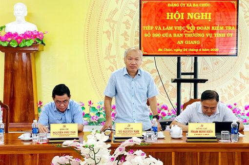 Kiểm tra việc thực hiện Nghị quyết số 57-NQ/TW tại xã Ba Chúc