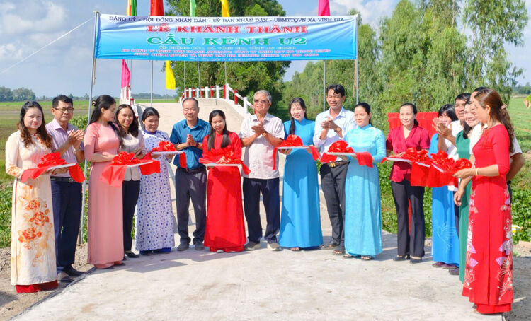 Xã Vĩnh Gia khánh thành cầu Kênh U2