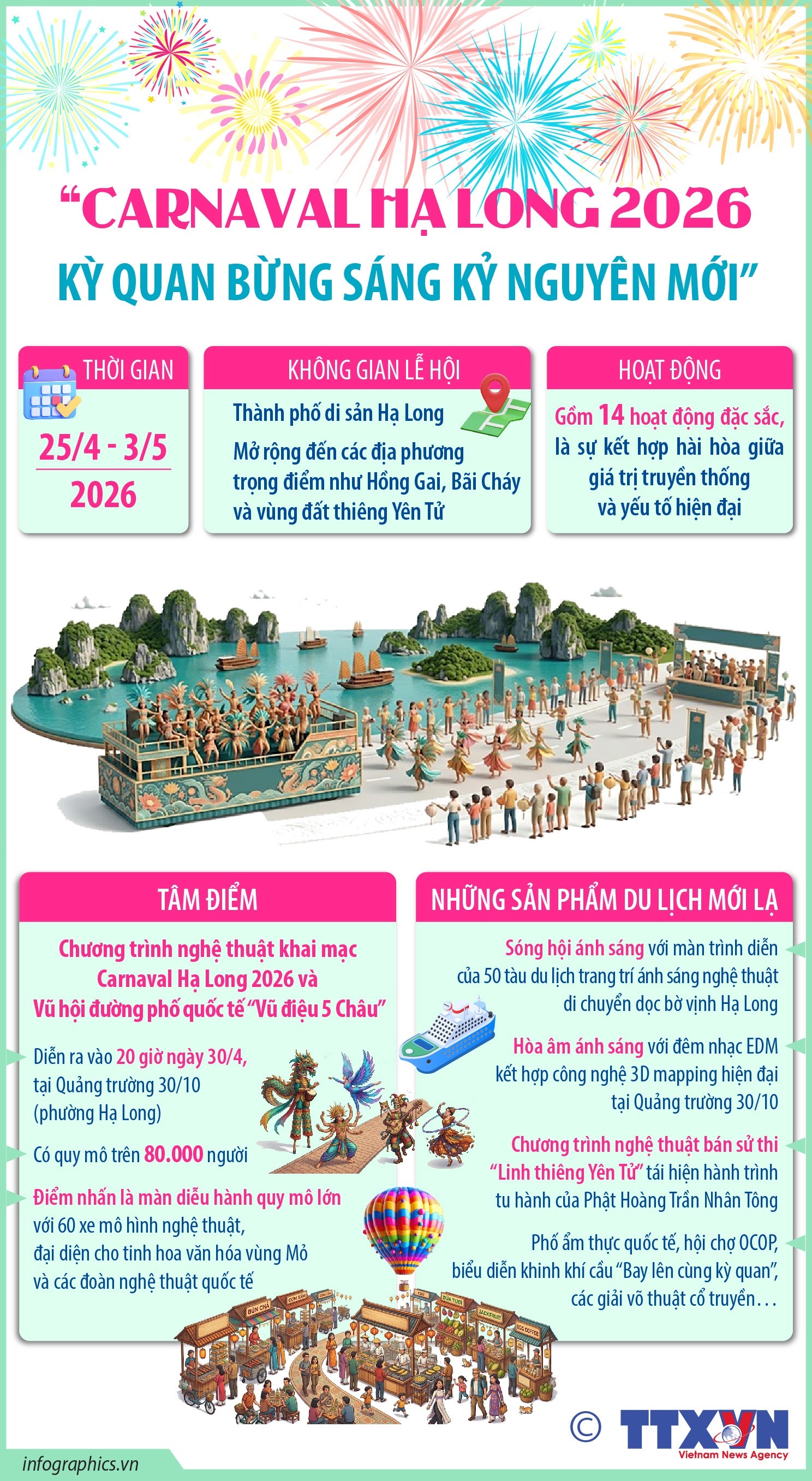 "Carnaval Hạ Long 2026 - Kỳ quan bừng sáng kỷ nguyên mới"