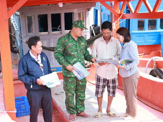 Xã Kiên Lương tăng cường quản lý tàu cá