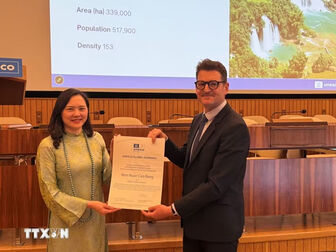Công viên địa chất Non nước Cao Bằng tiếp tục được UNESCO vinh danh