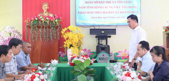 Hướng dẫn nghiệp vụ công tác quản lý Nhà nước về tín ngưỡng, tôn giáo tại xã Khánh Bình