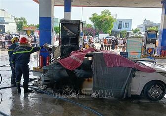 Vụ cháy tại cây xăng khiến hai người tử vong: Công an làm việc với tài xế, chủ xe