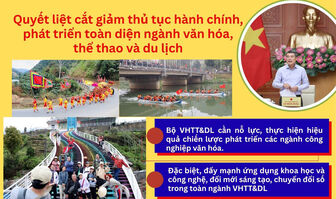 Quyết liệt cắt giảm thủ tục hành chính, phát triển toàn diện ngành văn hóa, thể thao và du lịch