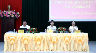 Đoàn Đại biểu Quốc hội tỉnh An Giang tiếp xúc cử tri phường Tịnh Biên