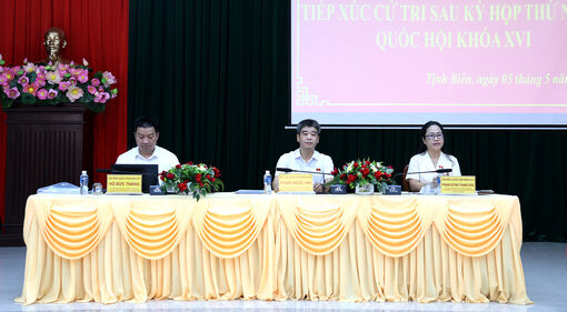 Đoàn Đại biểu Quốc hội tỉnh An Giang tiếp xúc cử tri phường Tịnh Biên