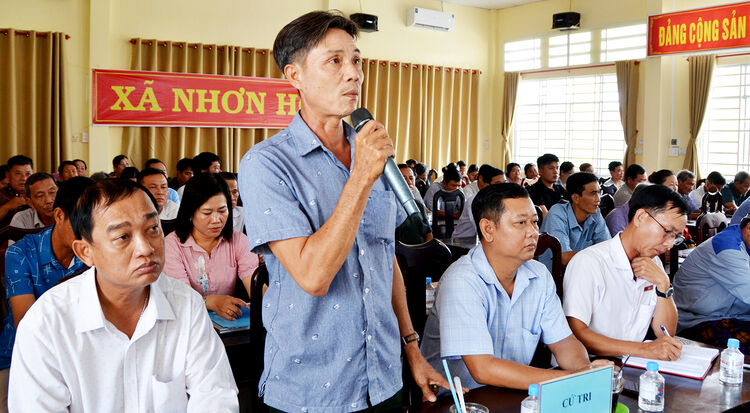 Đoàn Đại biểu Quốc hội tỉnh An Giang tiếp xúc cử tri xã Nhơn Hội