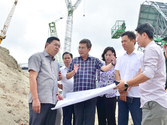 Bí thư Tỉnh ủy An Giang Nguyễn Tiến Hải khảo sát tiến độ thi công các dự án đầu tư phục vụ Hội nghị APEC 2027