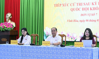 Cử tri xã Vĩnh Hòa kiến nghị các vấn đề dân sinh, chính sách người có công