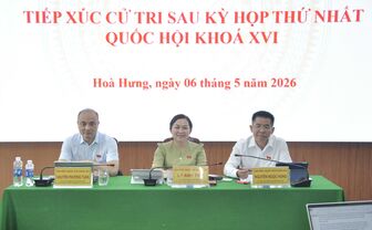 Đoàn Đại biểu Quốc hội tỉnh An Giang (đơn vị số 6) tiếp xúc cử tri xã Hòa Hưng