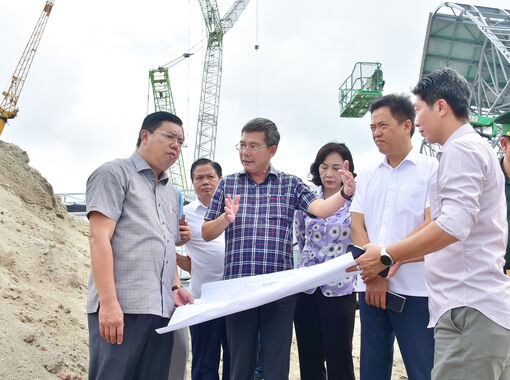 Bí thư Tỉnh ủy An Giang Nguyễn Tiến Hải khảo sát tiến độ thi công các dự án đầu tư phục vụ Hội nghị APEC 2027