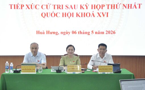 Đoàn Đại biểu Quốc hội tỉnh An Giang (đơn vị số 6) tiếp xúc cử tri xã Hòa Hưng
